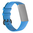 Kamda Armband för Fitbit Charge 3/3SE/4 Blå silikon 115-180mm