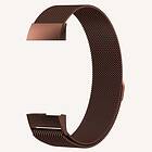 Kamda Armband för Fitbit Charge 3/ Charge 4 kedja Magnetiskt lås Brun 120-170mm