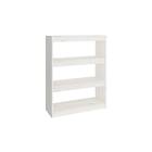 Bokhylla/rumsavdelare vit 80x30x103,5 cm massiv furu Vit 808189