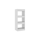 Bokhylla/Rumsavdelare vit högglans 40x30x103 cm spånskiva Vit 811616