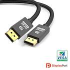 NÖRDIC CERTIFIED CABLES 1m VESA Certified Displayport 2.1 kabel DP40 UHBR10 40Gbps 8K60H 4K144Hz