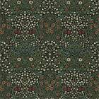 William Morris Blackthorn Green Tyg