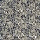 William Morris Marigold Indigo/Linen Tyg