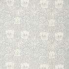 William Morris Pure Honeysuckle & Tulip Print Light Grey Blue Tyg