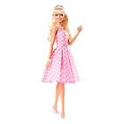 Barbie the Movie Margot Robbie As Barbie In Pink Gingham Dress