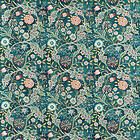 William Morris Wilhelmina Teal Tyg