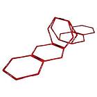 Pure2Improve Hexagonals Rings 6 Units Röd