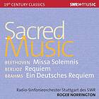 Radio-Sinfonieorchester Stuttgart Des SWR Beethoven, Berlioz & Brahms: Sacred Music CD