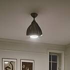 Kichler LED-takfläkt Terna nickel/champagne