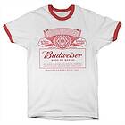 Budweiser Red Logo Ringer Tee T-Shirt (Herr)