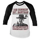 Full Metal Jacket Sgt. Hartman Baseball Long Sleeve Tee, Long Sleeve T-Shirt (Herr)