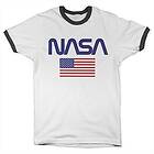 NASA Old Glory Ringer Tee T-Shirt (Herr)