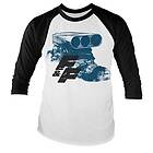 Fast & Furious Engine Baseball Long Sleeve Tee, Long Sleeve T-Shirt (Herr)