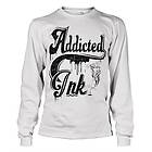 Addicted To Ink Long Sleeve Tee, Long Sleeve T-Shirt (Herr)