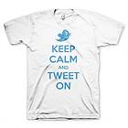 Keep Calm And Tweet On T-Shirt (Herr)