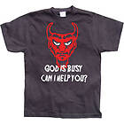 God Is Busy, Can I help You? T-Shirt (Herr)