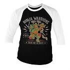 Ninja Warriors - No Rules Baseball 3/4 Sleeve Tee, Long Sleeve T-Shirt (Herr)