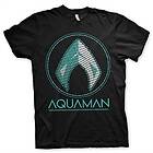 Aquaman - Distressed Shield T-Shirt (Herr)