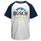 Busch Beer Logo Baseball T-Shirt (Herr)