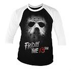 Friday The 13th Baseball 3/4 Sleeve Tee, Long Sleeve T-Shirt (Herr)