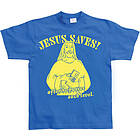 Jesus Saves! ...after he.. T-Shirt (Herr)