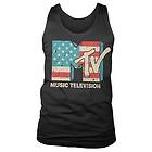 MTV Distressed USA-Flag Tank Top (Herr)