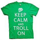 Keep Calm And Troll On T-Shirt (Herr)