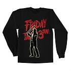 Friday The 13th Jason Voorhees Long Sleeve Tee, Long Sleeve T-Shirt (Herr)