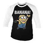 Minions Banana! Baseball 3/4 Sleeve Tee, Long Sleeve T-Shirt (Herr)