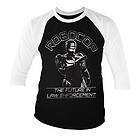 Robocop The Future In Law Emforcement Baseball 3/4 Sleeve Tee, Long Sleeve T-Shirt (Herr)