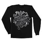 Inked Dark Knight Long Sleeve Tee, Long Sleeve T-Shirt (Herr)