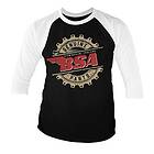 B.S.A. Genuine Parts Baseball 3/4 Sleeve Tee, Long Sleeve T-Shirt (Herr)