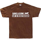 Save A Cow Eat A Vegetarian T-Shirt (Herr)