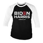 Biden Harris Baseball 3/4 Sleeve Tee, Long Sleeve T-Shirt (Herr) (Herr)