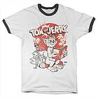 Tom & Jerry Vintage Comic Ringer Tee T-Shirt (Herr)