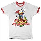 Woody Woodpecker Washed Japanese Logo Ringer Tee T-Shirt (Herr)