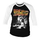 Back To The Future Poster Baseball 3/4 Sleeve Tee, Long Sleeve T-Shirt (Herr) (Herr)