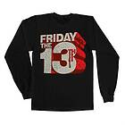 Friday The 13th Block Logo Long Sleeve Tee, Long Sleeve T-Shirt (Herr)