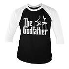 The Godfather Logo Baseball 3/4 Sleeve Tee, Long Sleeve T-Shirt (Herr)