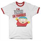 South Park I'm White Trash In Trouble Ringer Tee T-Shirt (Herr)