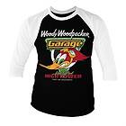 Woody Woodpecker Garage Baseball 3/4 Sleeve Tee, Long Sleeve T-Shirt (Herr)