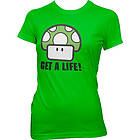 Get A Life Girly Tee T-Shirt (Dam)