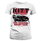 Knight Rider - KITT The Original Smart Car Girly T-Shirt (Dam)
