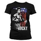 Rocky American Flag Girly Tee T-Shirt (Dam)
