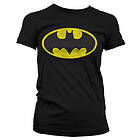 Batman Distressed Logo Girly T-Shirt (Dam)