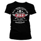 B.S.A. Motor Cycles Sparks Girly Tee T-Shirt (Dam)