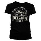 Bitchin' Rides Sunset Pick-Up Girly Tee T-Shirt (Dam)