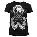 Marilyn Monroe Gangsta Pose Girly T-Shirt (Dam)