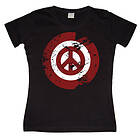 Peace Icon Grunge Girly T-shirt (Dam)