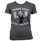 Popeye These Guns Are Loaded Girly T-Shirt (Dam)